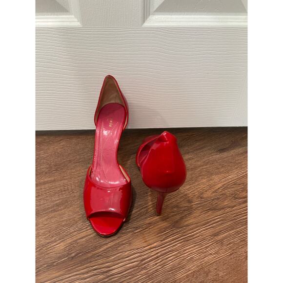 Kate Spade Red Patent Leathers D'Orsay Pumps Women's Size 9 - Picture 2 of 12